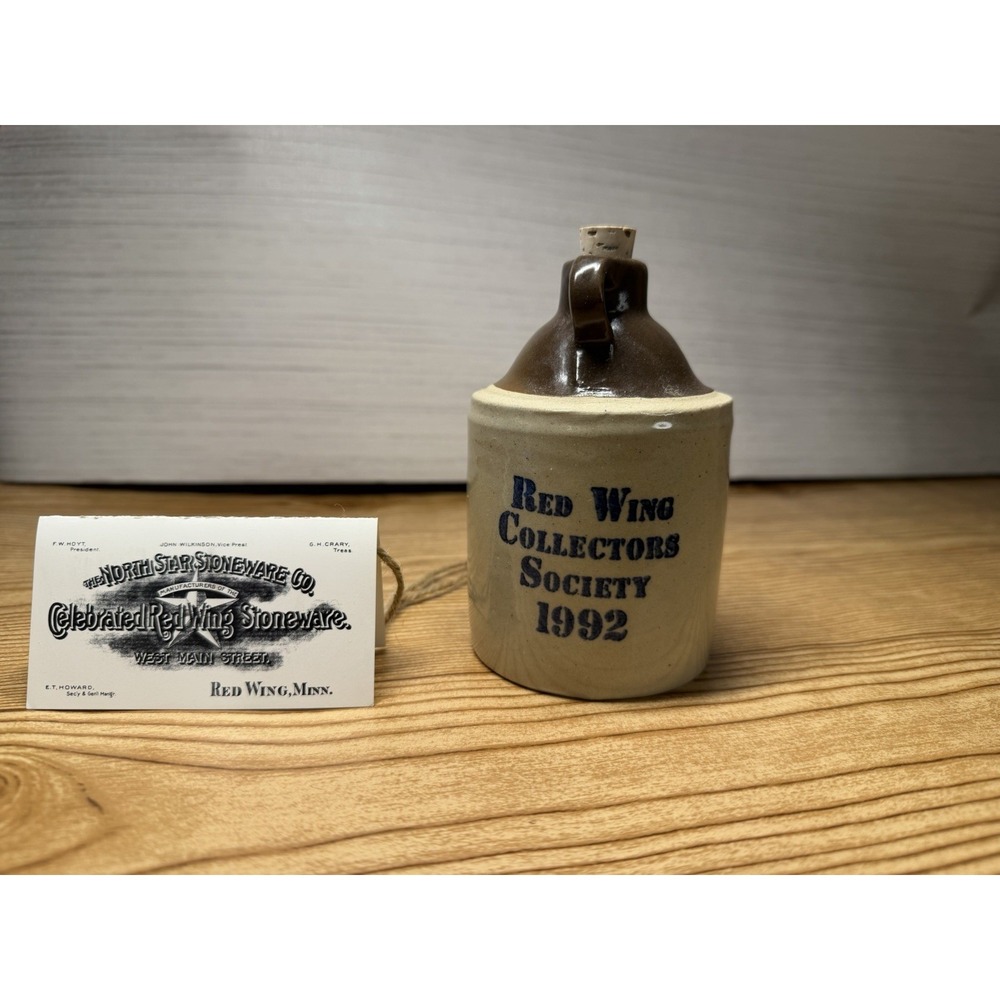 Red Wing Collectors Society 1992 Pottery Jug Brand New